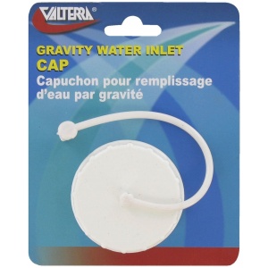 Gravity Water Inlet Cap, White, Carded