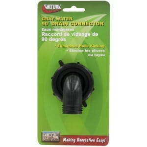 Drain Connector, 90&deg;, 1-1/2″ x 3/4″, Carded