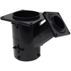 3" Wye Reducing, 3" Bayonet x 3" Stationery Flange x 1-1/2" Rotating Flange