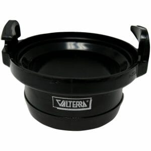 Hose Adapter, 3" Straight, Black, Bulk