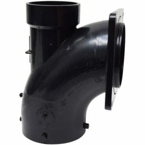 Heel Inlet 1/4 Bend, 3" Bayonet x 3" Rotating Flange x 2" Hub