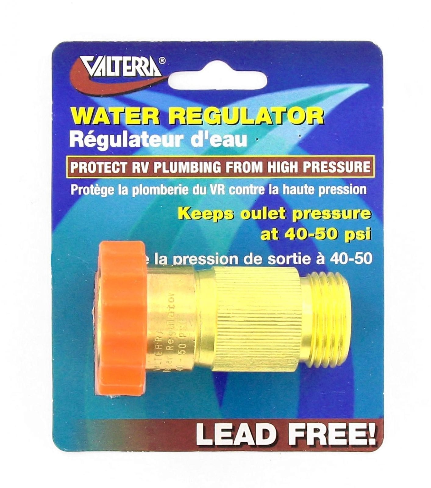 RVGUARD RV Water Pressure Regulator Valve, Brass Lead-Free