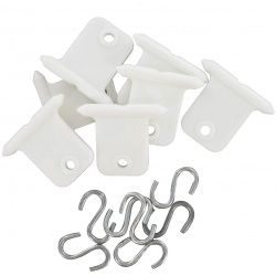 Awning Accessory Hangers, White, Carded