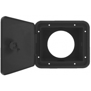 Sewer Hose Hatch, Black, Bulk