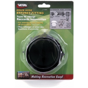 Rotating Bayonet Hose Fitting, Black, Carded