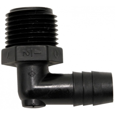 1/2" Barb X 1/2" MPT Adapter - Hose To Male Pipe Thread Fitting