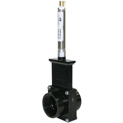 2″ Gate Valves with Plastic Paddles & Pneumatic Cylinder