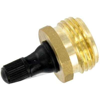 Blow Out Plug, Brass with Valve, LF, Carded