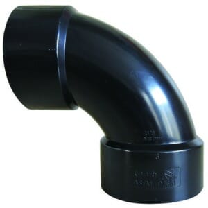 DWV 90&deg; Elbow, 1-1/2" Hub