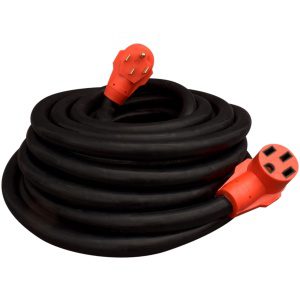 Mighty Cord 50Amp Extension Cord with Handle, 50', Red, Boxed