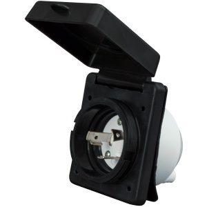 Mighty Cord 30 Amp Power Inlet, Black, Carded