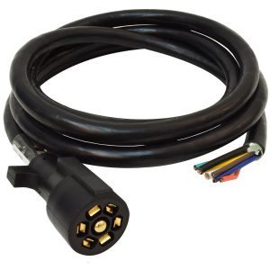Mighty Cord 7-Way Trailer Cord, 8', Bulk