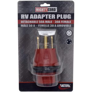 Mighty Cord 50A-30A Detachable Adapter Plug, Carded