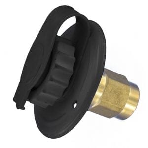 Water Inlet, 2-3/4″ Metal Flange, FPT, Lead-Free, Black, Bulk