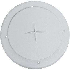 Heating and A/C Register, 4", Rotating/Dampered, Plastic, White, Carded