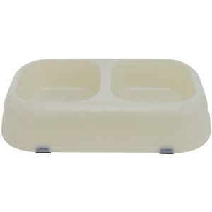 Glow-in-the-Dark Pet Bowl, Twin Bowl, Small