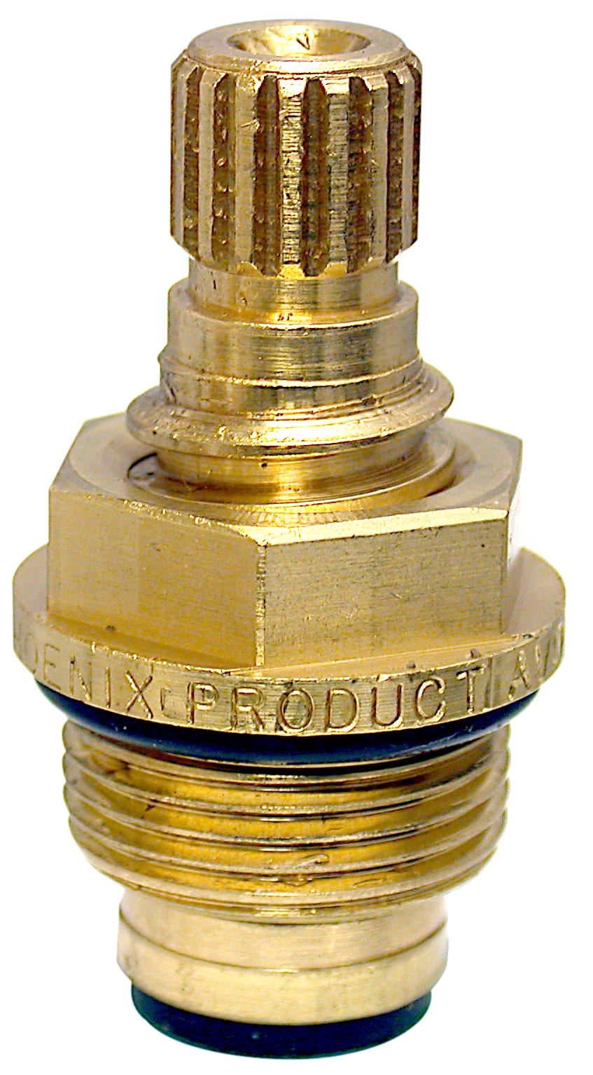 Brass compression stem for Phoenix or Streamway 2-handle tub & shower,  garden tubs and widespread lavatory faucets 